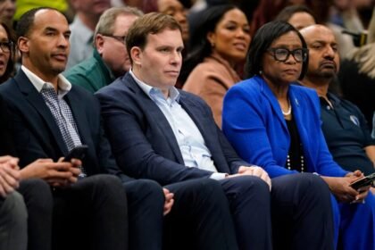 Nico Harrison and Patrick Dumont at Washington Wizards vs. Dallas Mavericks