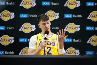 Jake Laravia says his new La Lakers teammate's shooting has now improved, "We didn't respect him..."