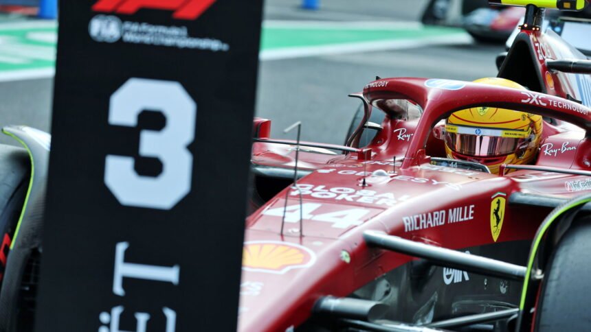 Lewis Hamilton vows to be 'aggressive' after winning Ferrari qualifying best