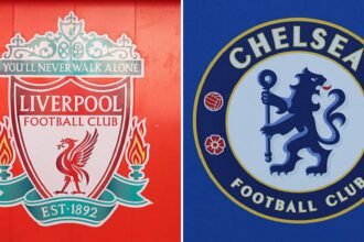 Liverpool and Chelsea badges