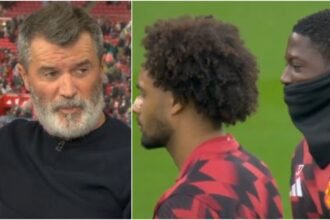 Roy Keane and Kobbie Mainoo