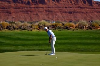 Sponsor Invitation Michael Brennan builds a two-shot lead at Black Desert