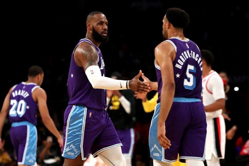 Talen Horton-Tucker says he'll always be grateful for what LeBron James did for him after the Los Angeles Lakers won the title