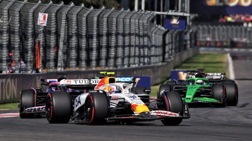 The invisible moment when Liam Lawson narrowly avoided a marshal at the Mexico City Grand Prix
