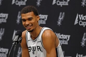 Victor Wenbanyama says the San Antonio Spurs have signed "one of the league's best shot blockers."