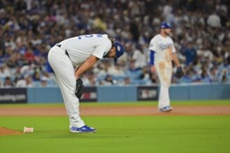 Dodgers notes: Tanner Scott leaves team, Los Angeles loses in Game 3, Clayton Kershaw struggles