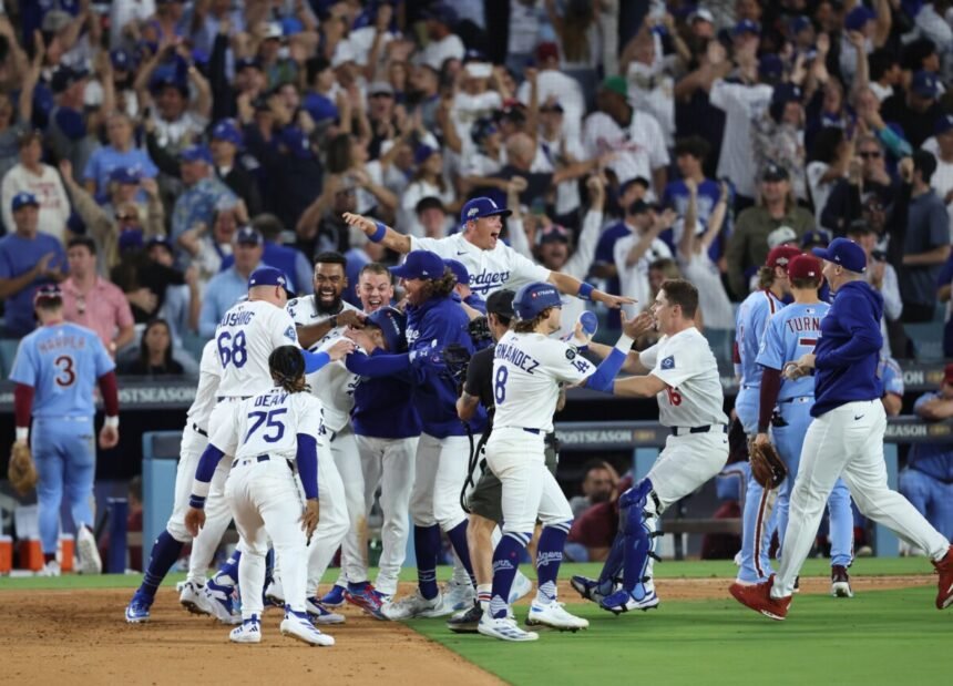 Dodgers win NLDS: All highlights from wild celebration to advance to NLCS