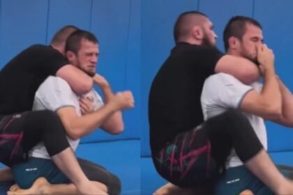 Watch: Khabib Nurmagomedov Damages Usman's Nose During Training